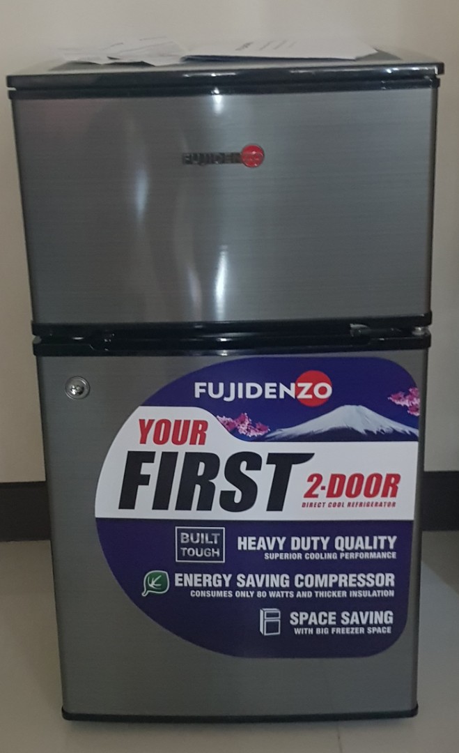 Fujidenzo Two Door Personal Refrigerator, TV & Home Appliances, Kitchen