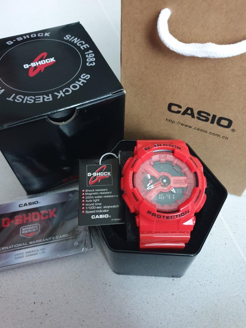 g shock coke red