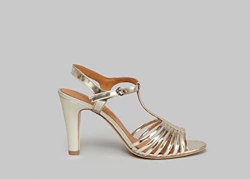 Gold Sandals Heels Anthology Paris size 39 Women s Fashion
