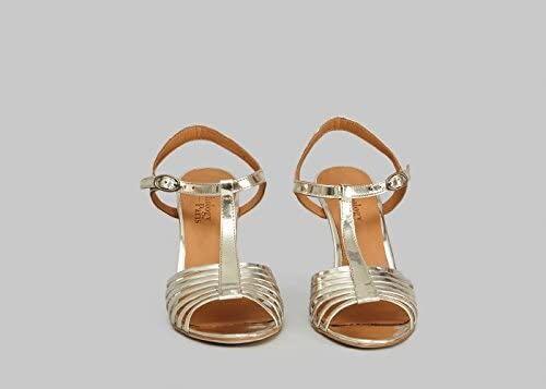 Gold Sandals Heels Anthology Paris size 39 Women s Fashion