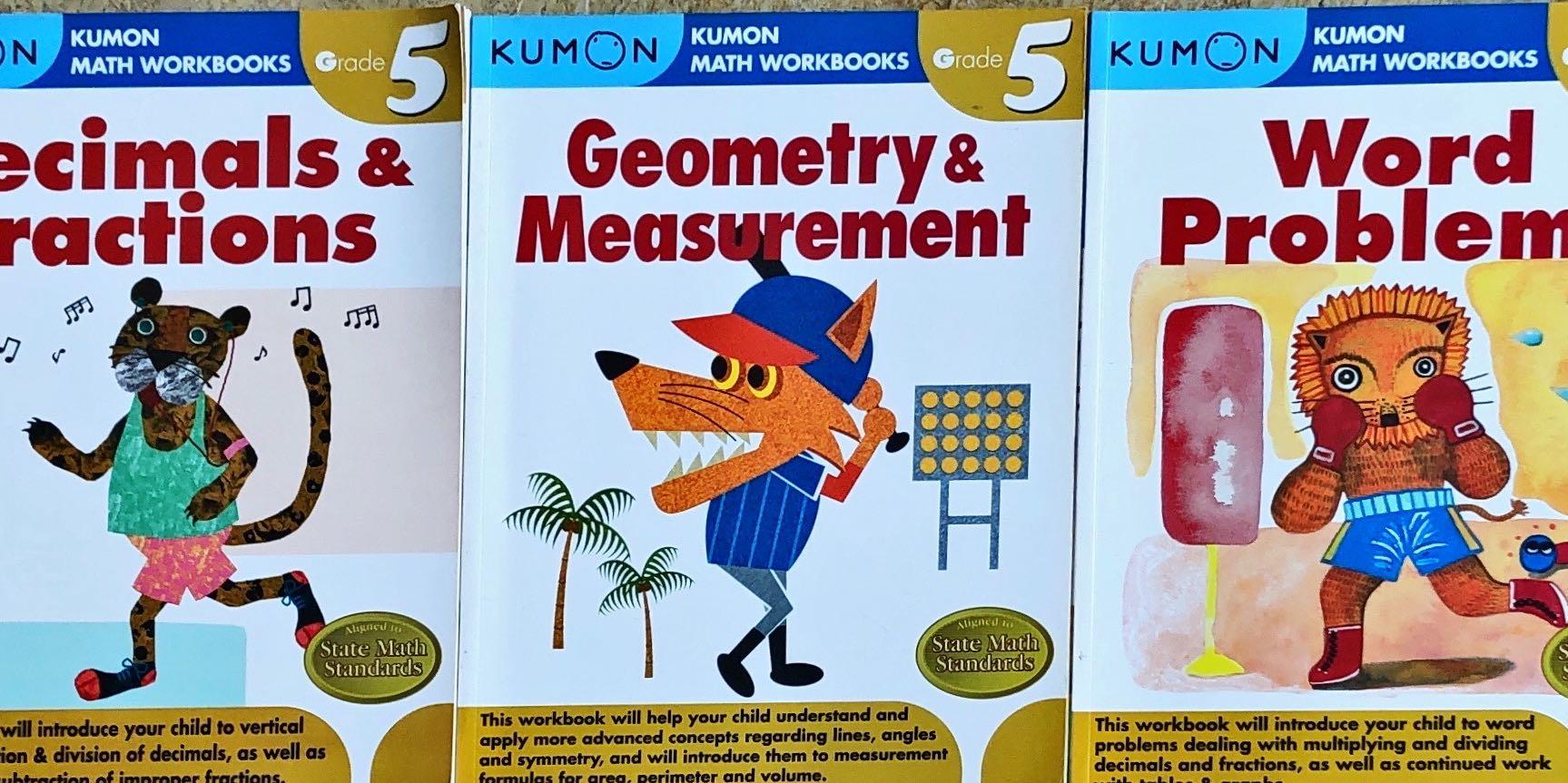 Grade 5 Kumon Math Workbook, Hobbies & Toys, Books ...
