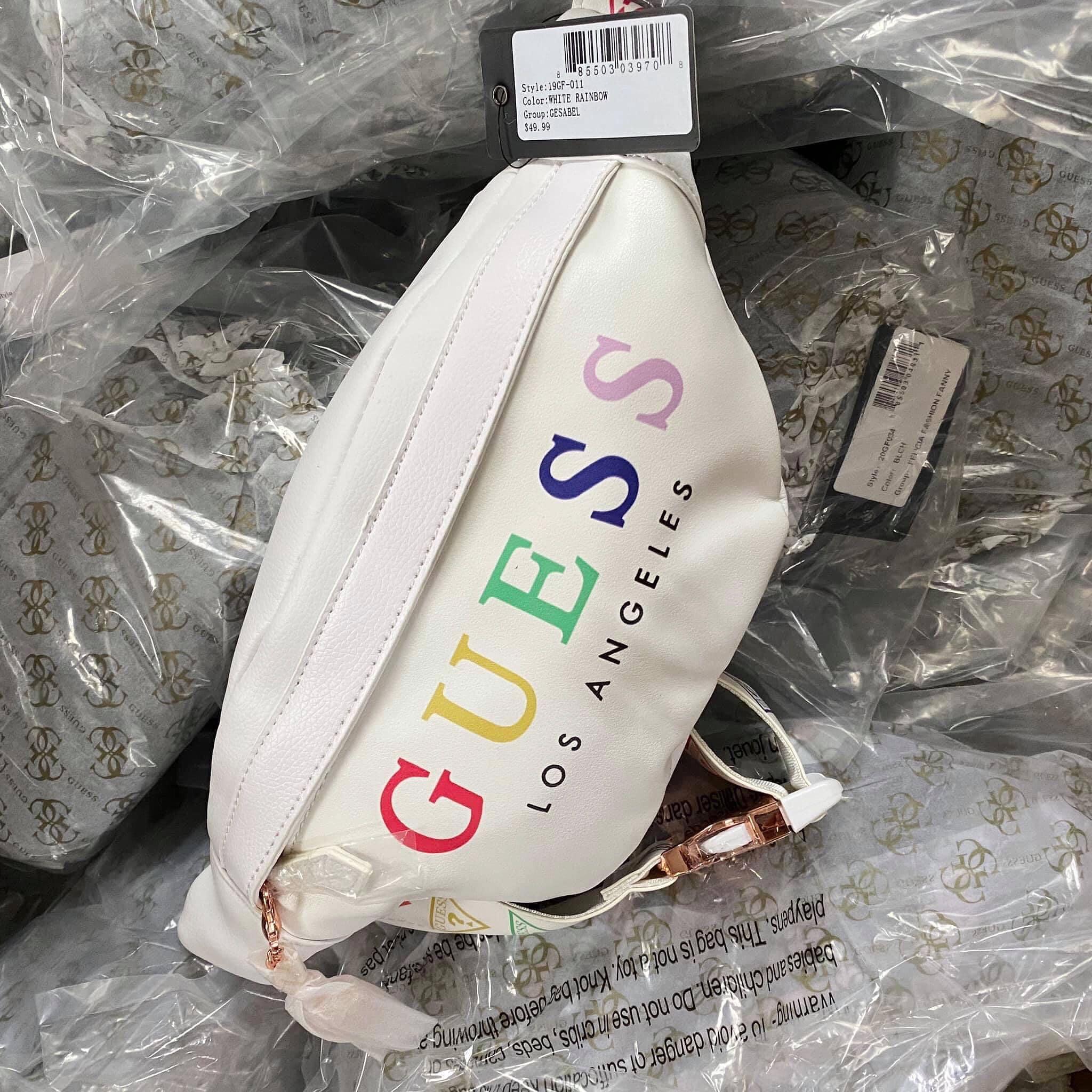 Guess belt bag white new arrivals