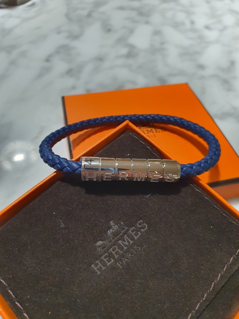 Hermès Multicolor Braided Leather Goliath Bracelet Hermes  TLC
