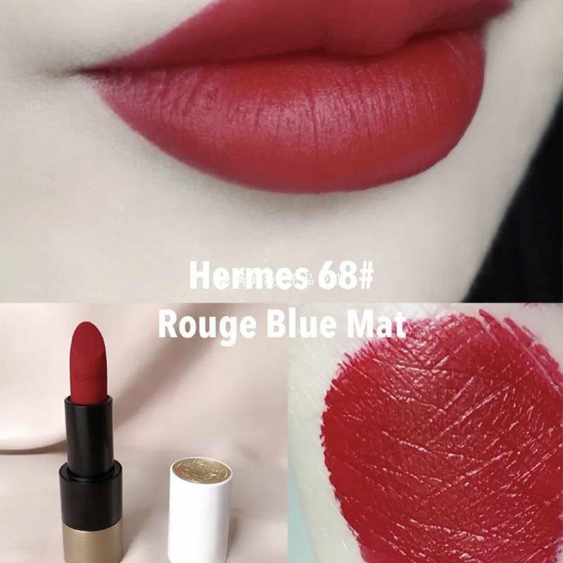 Hermes 68 Rouge Bleu Rouge Matte Lipstick Refill 3.5g