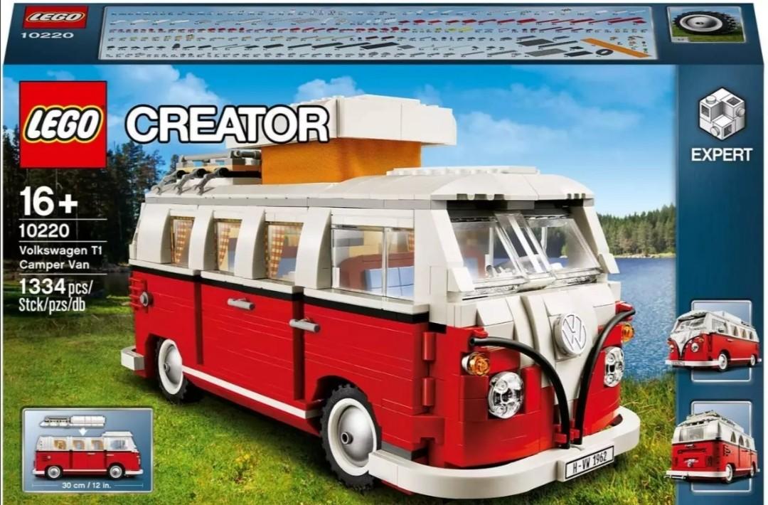 lego creator expert volkswagen t1 camper van 10220 construction set