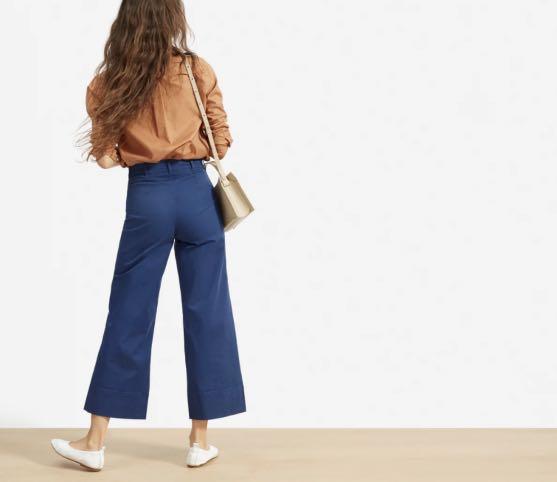 Lightweight Wide Leg Crop Chino, Women 