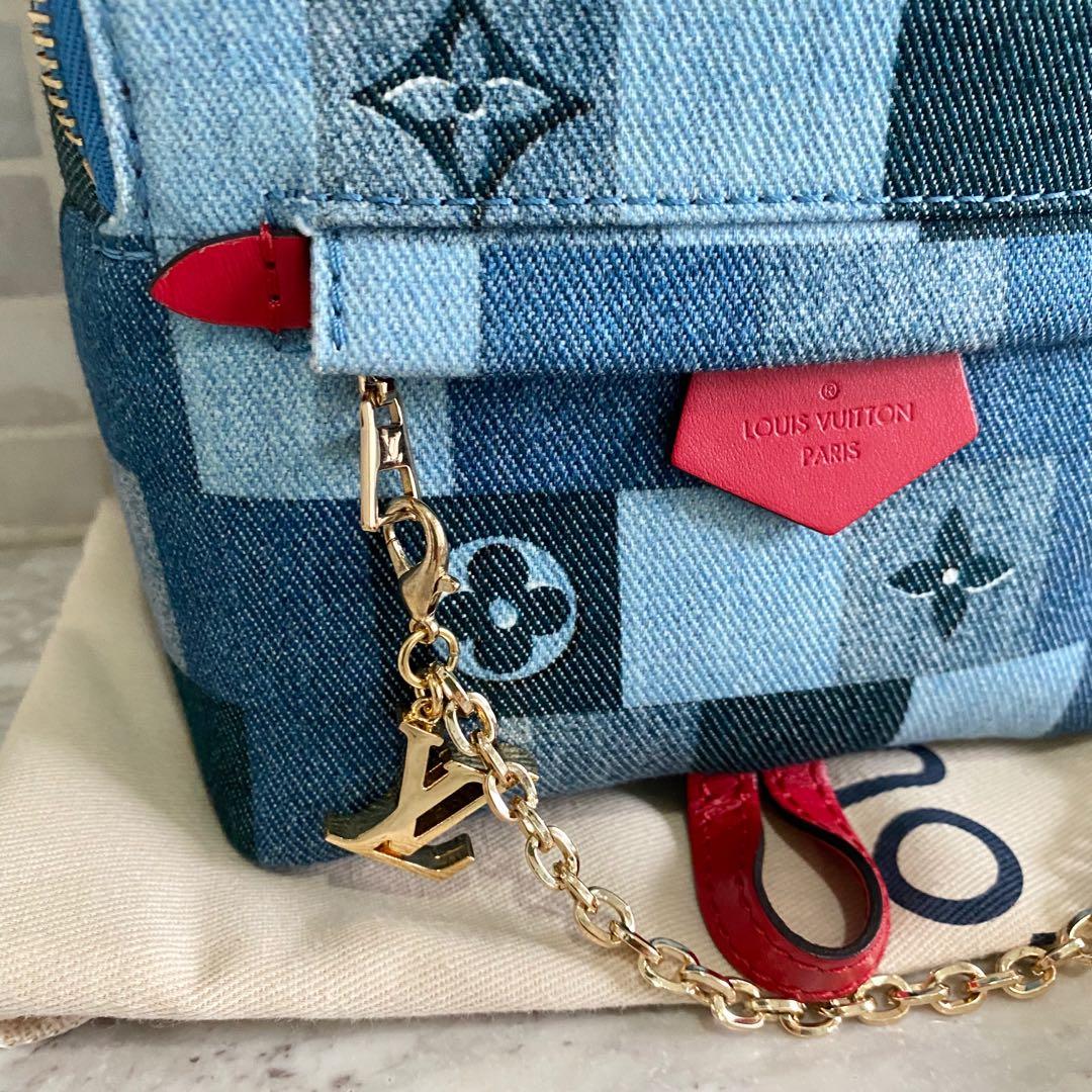 M45043 Louis Vuitton 2020 Monogram Denim Palm Springs Mini Backpack