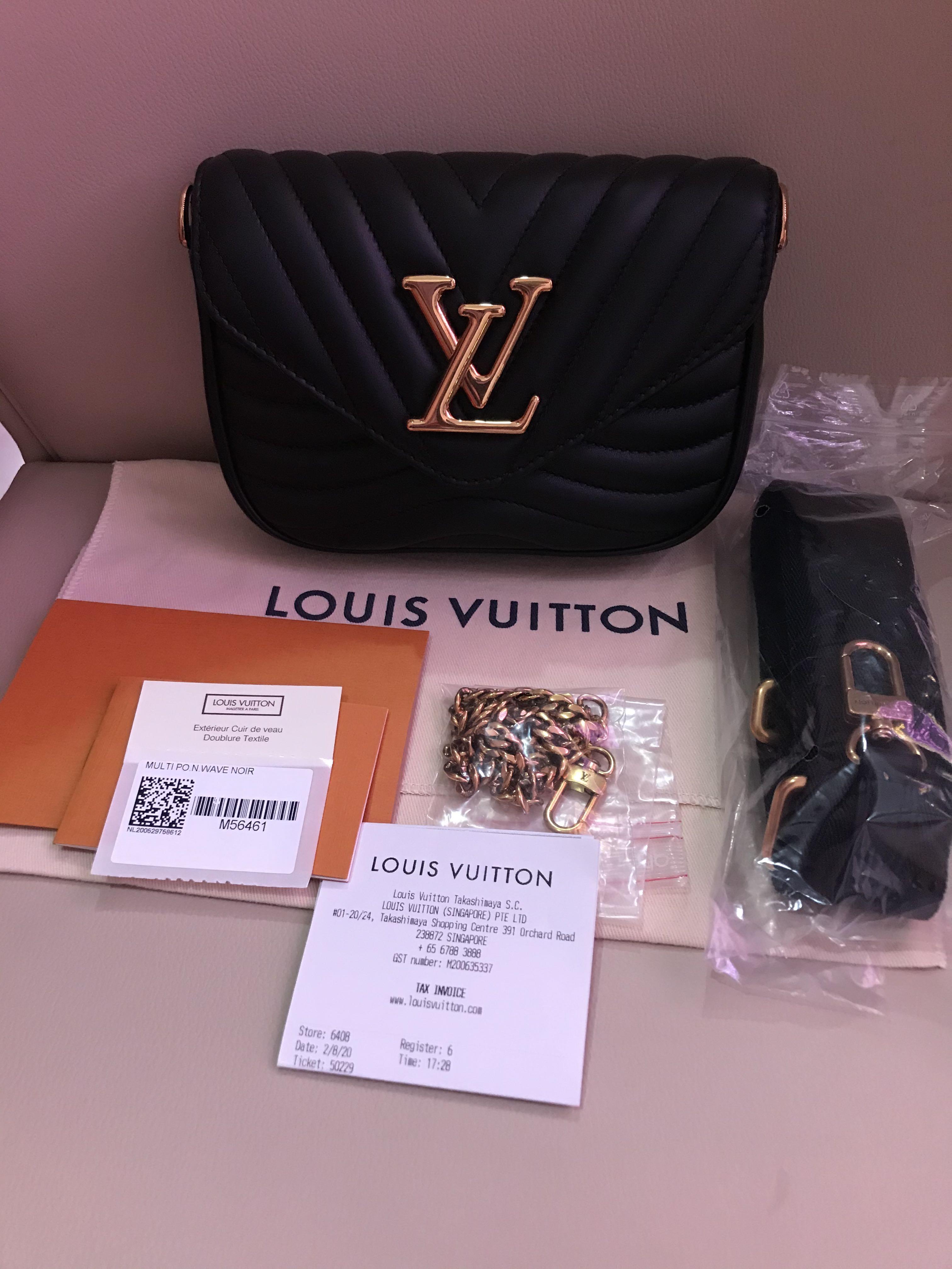 Louis Vuitton New Wave Multi Pochette (M56461) Noir Color, with