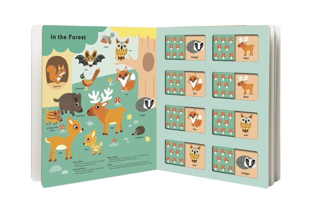 Matching Game Book Animals 4 activities in 1 !, Hobbies & Toys