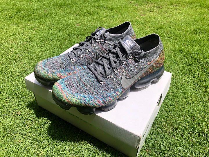 vapormax flyknit grey multicolor