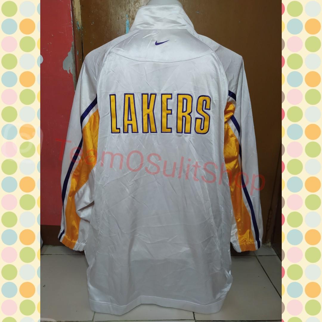 Nike lakers warm up on sale jacket