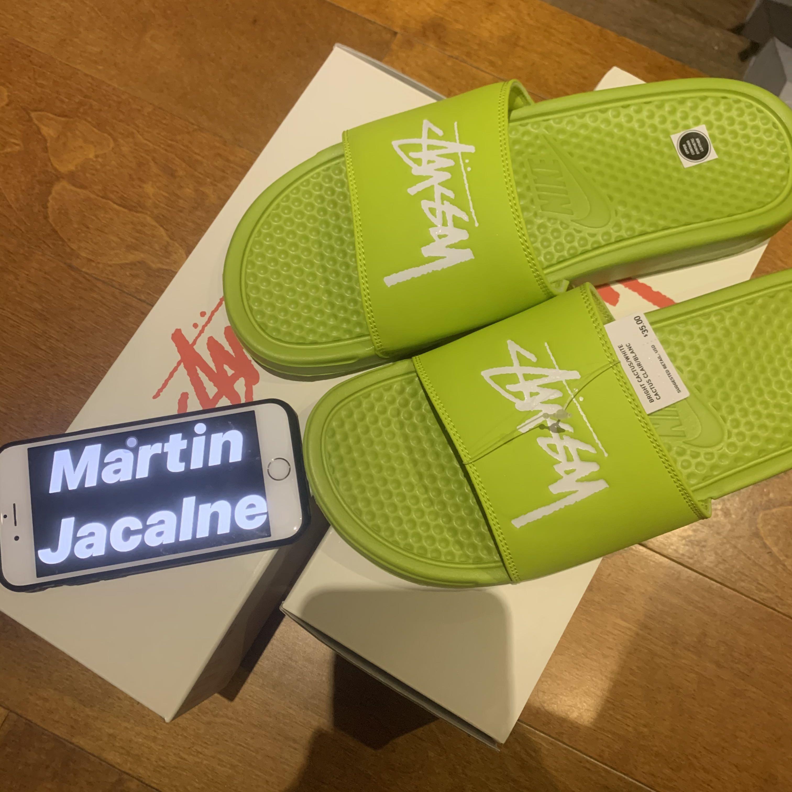 nike stussy sliders
