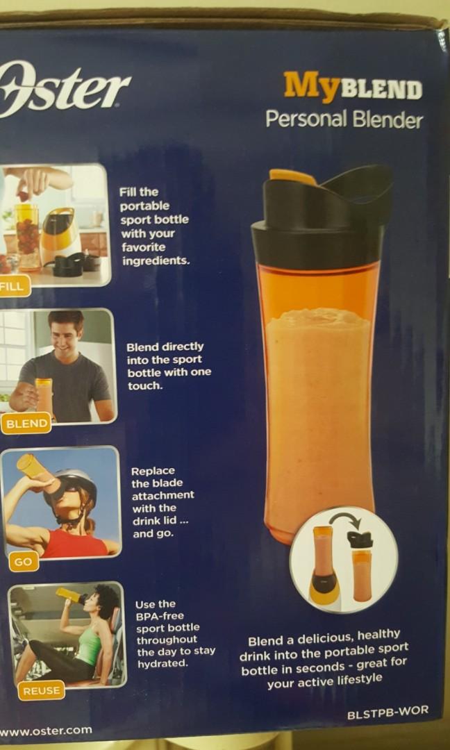 Oster personal blender (Category: Juicers, Blenders & Grinders) located in Manila. Submitted by jen.jen11 (Listing ID 1041213405, Image 3). Description: 600ml bpa free bottle. 250watts.