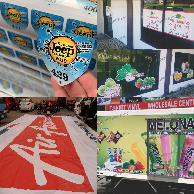 (print and cut) sticker, t shirts vinyl / (printing) sticker tarp ...