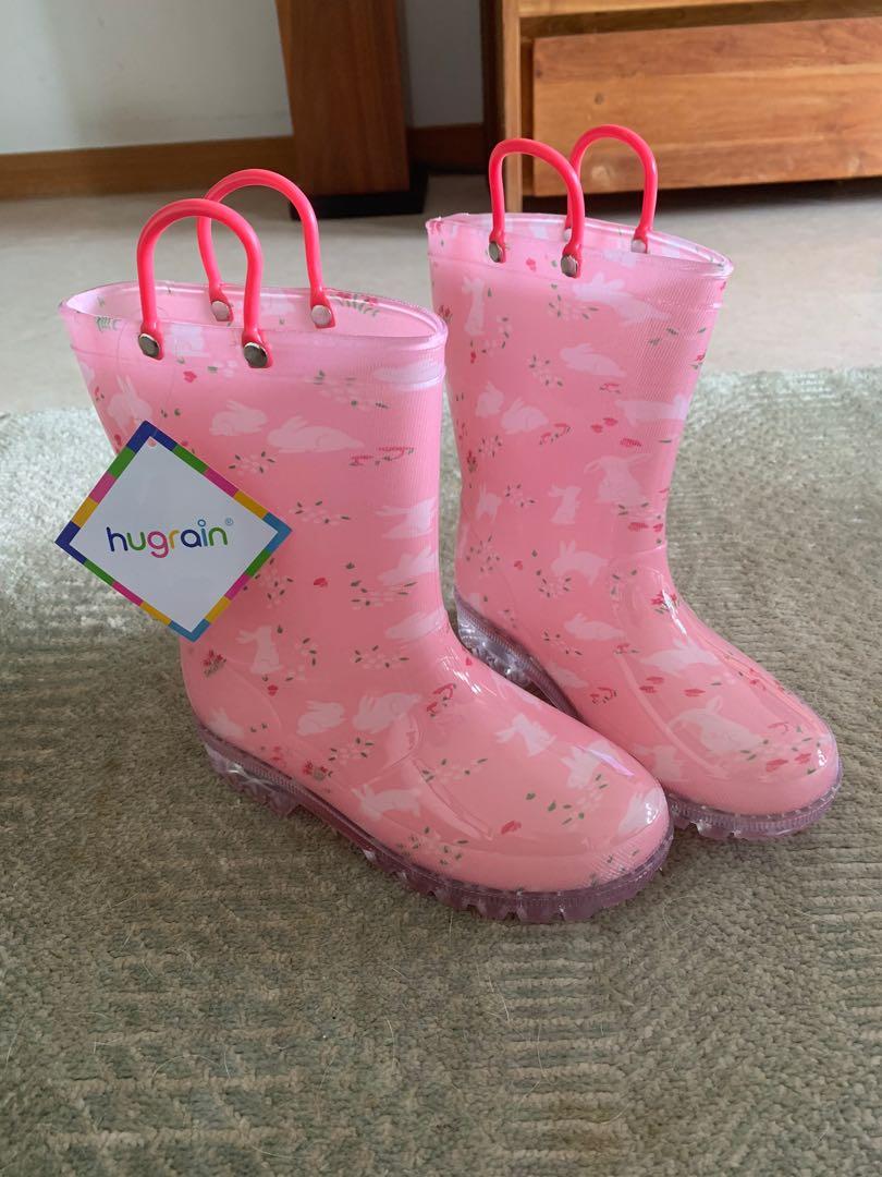 Girls light clearance up rain boots