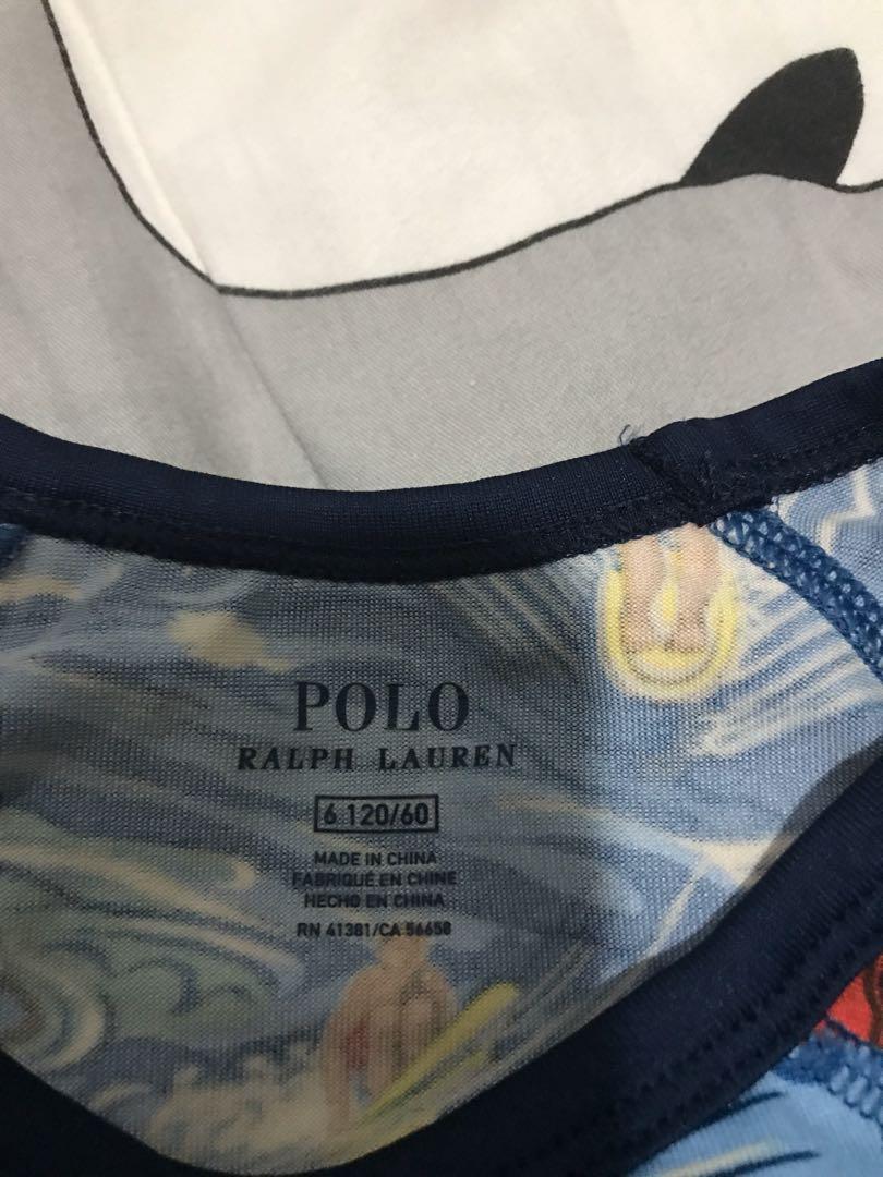 Ralph Lauren rash guard for 6 yrs old, Babies & Kids, Babies & Kids