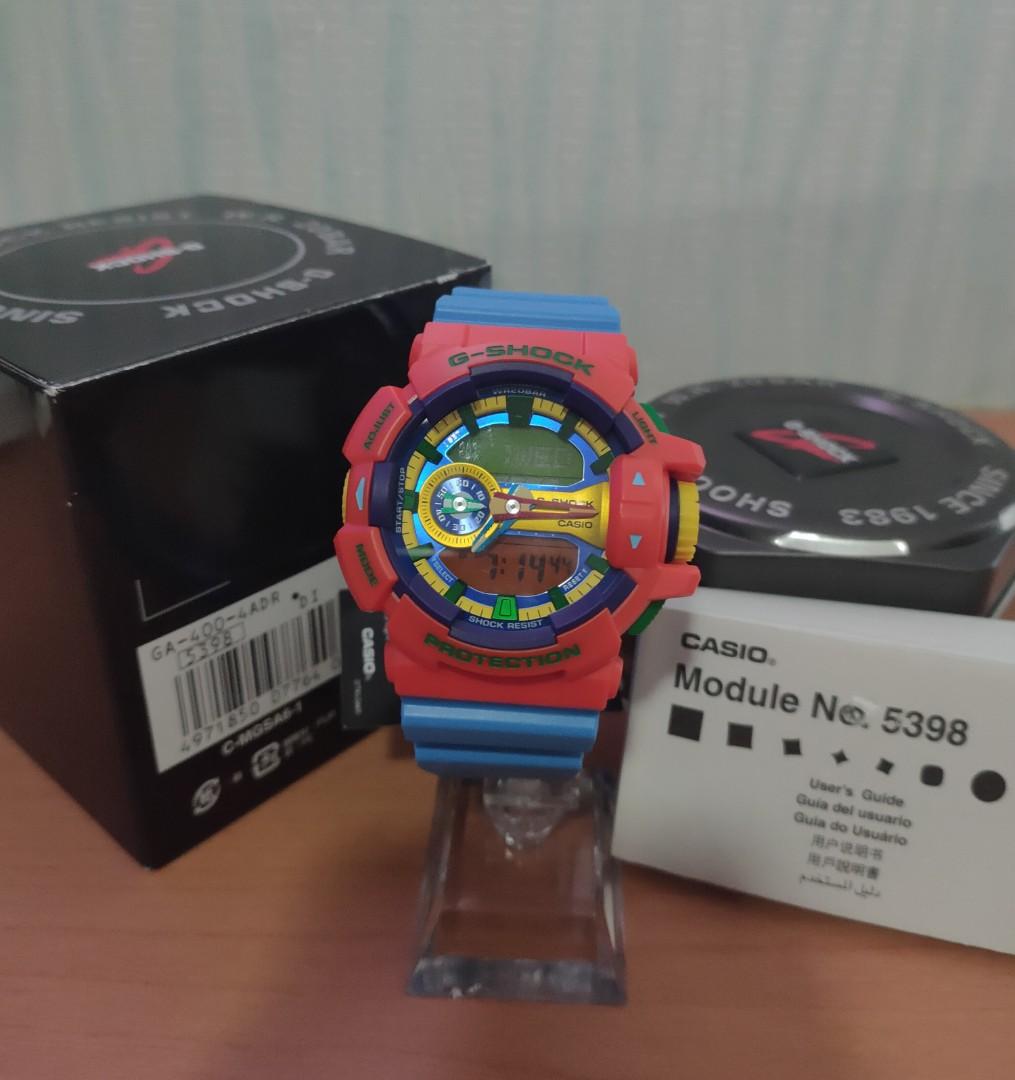 Rare Casio G Shock Multi colours Hyper colours Crazy colours GA-400-4ADR  NOS, Mobile Phones \u0026 Gadgets, Wearables \u0026 Smart Watches on Carousell