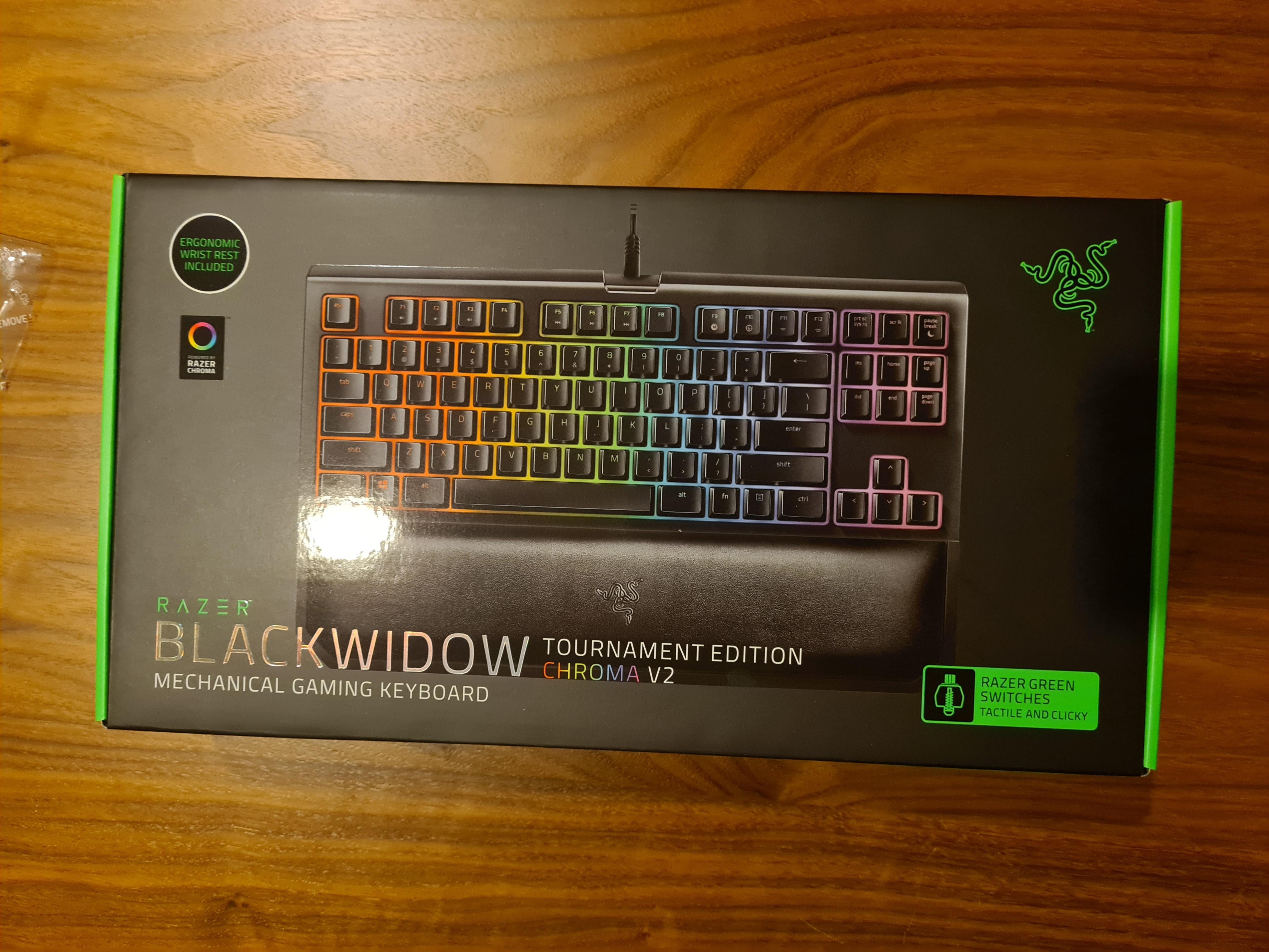 Razer Blackwidow Tournament Edition Chroma V2 Electronics Computer Parts Accessories On Carousell