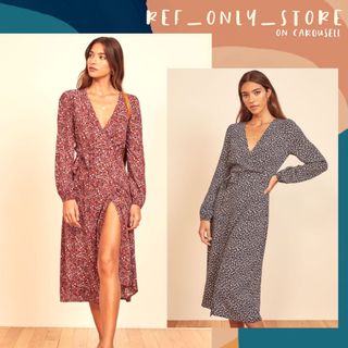 aje esther wrap dress