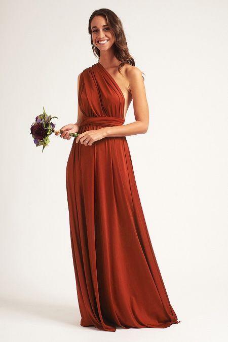 Rust Red Infinity Dress