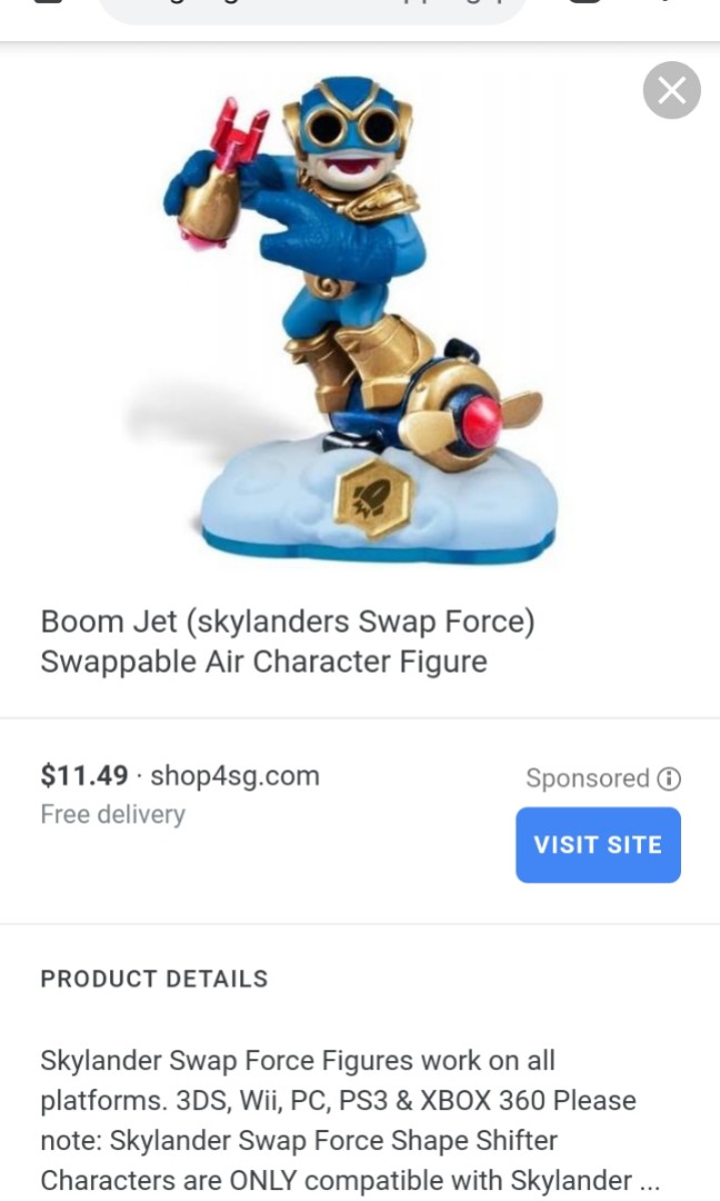 Skylanders Swap Force Bomb Jet Toys Games Bricks Figurines On Carousell Do you agree with shop4sg.com's star rating? carousell