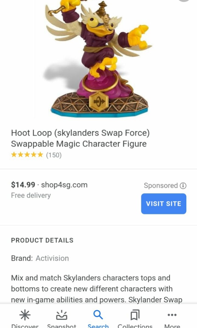 Skylanders Swap Force Hoot Loop Toys Games Bricks Figurines On Carousell Unfortunately we could not find any. carousell