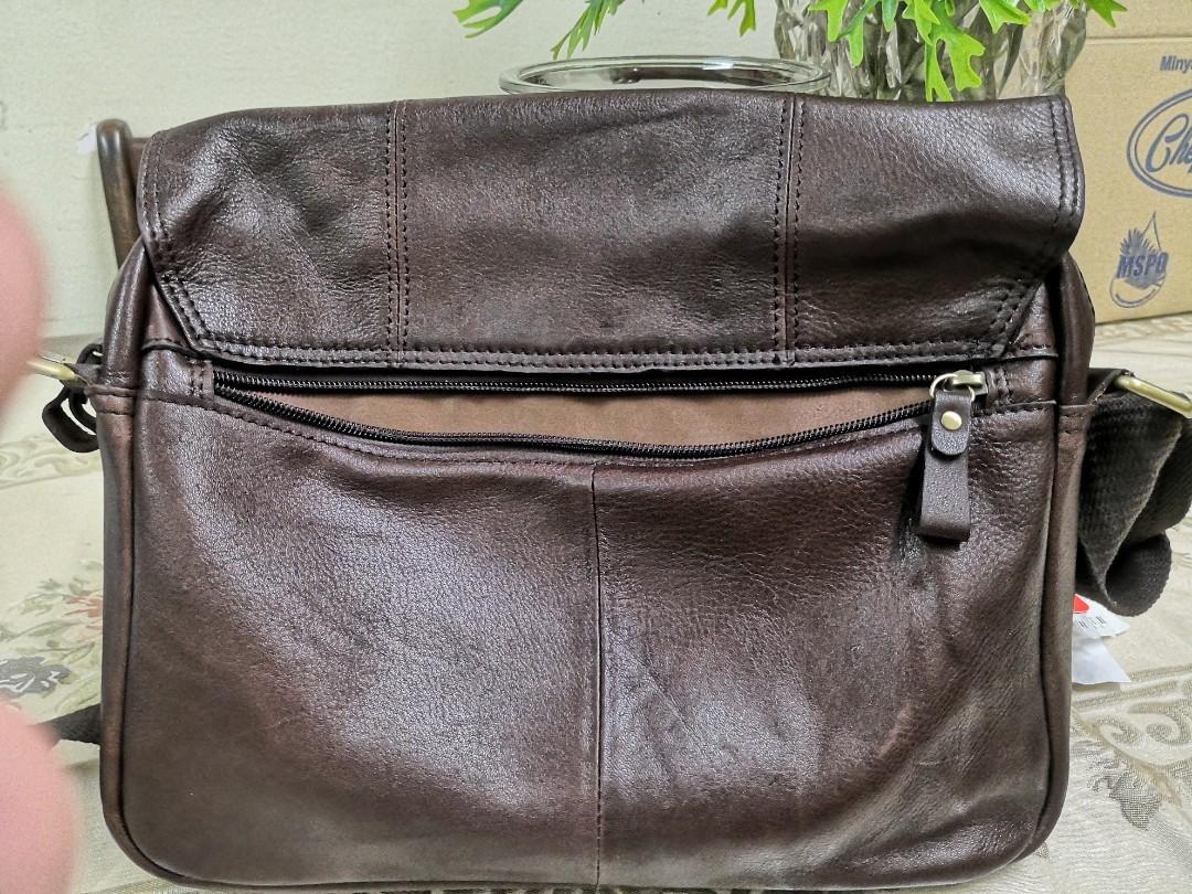 Sling beg Kickers authentic full genuine leather 100 original Beg