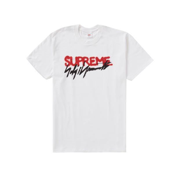 Supreme Yohji Yamamoto Logo Tee White (M, XL), Men's Fashion, Tops ...
