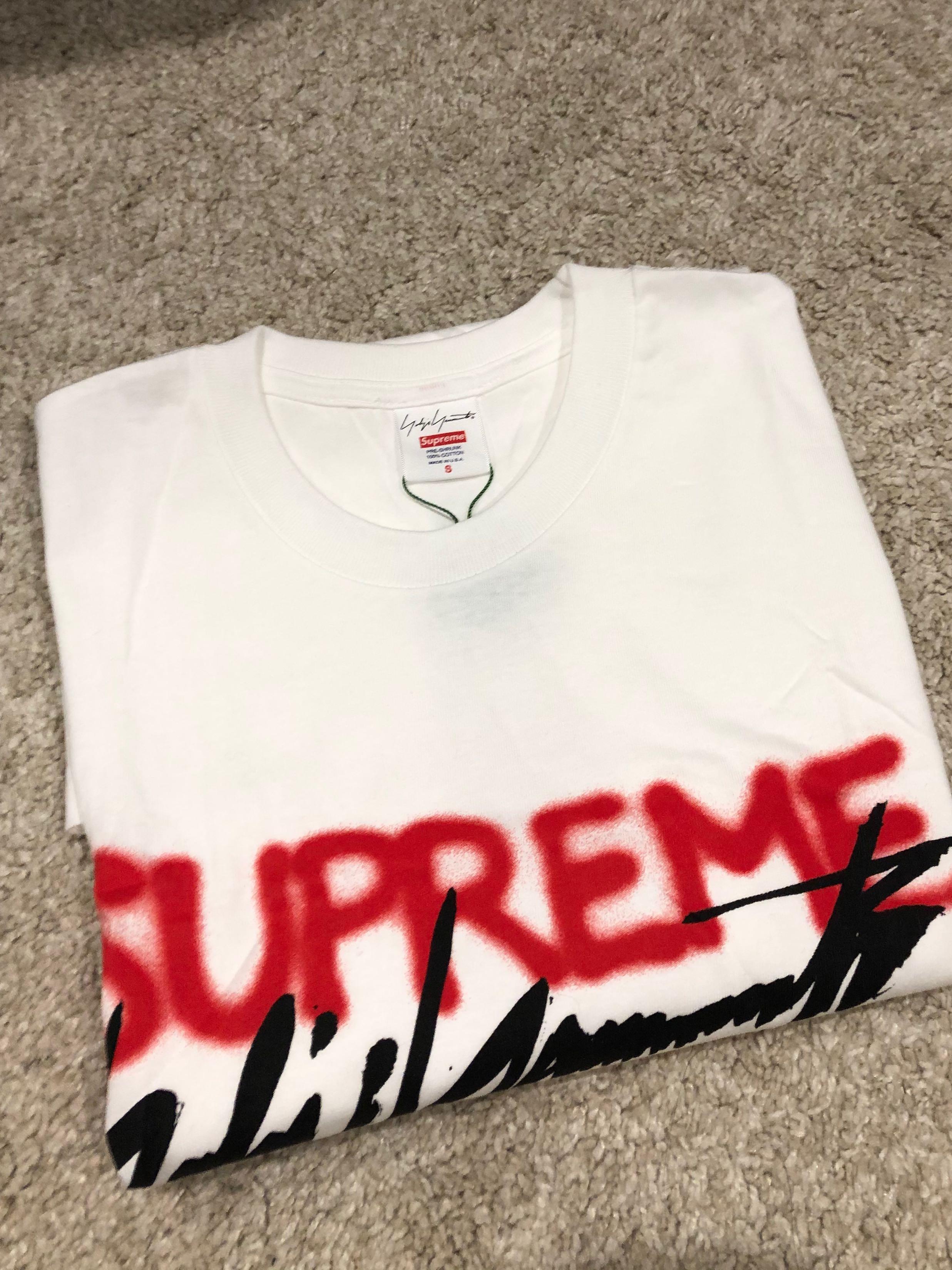 Supreme Yohji Yamamoto Logo Sサイズ 白 - Tシャツ/カットソー(半袖