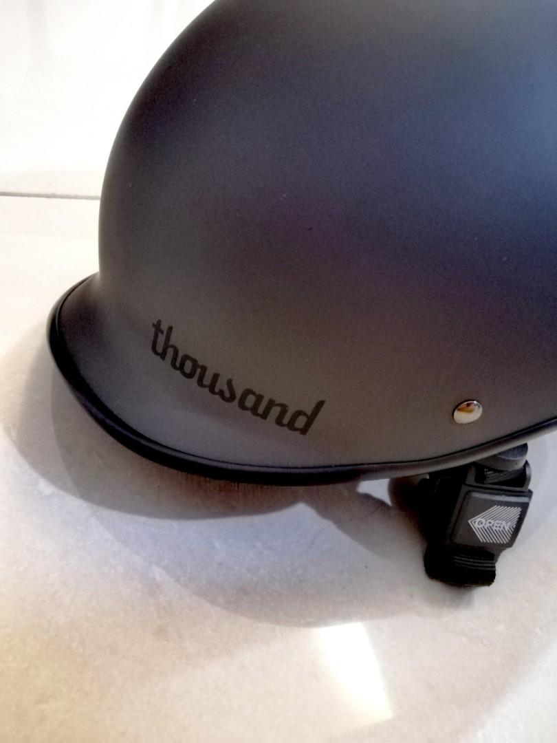 thousand stealth black helmet