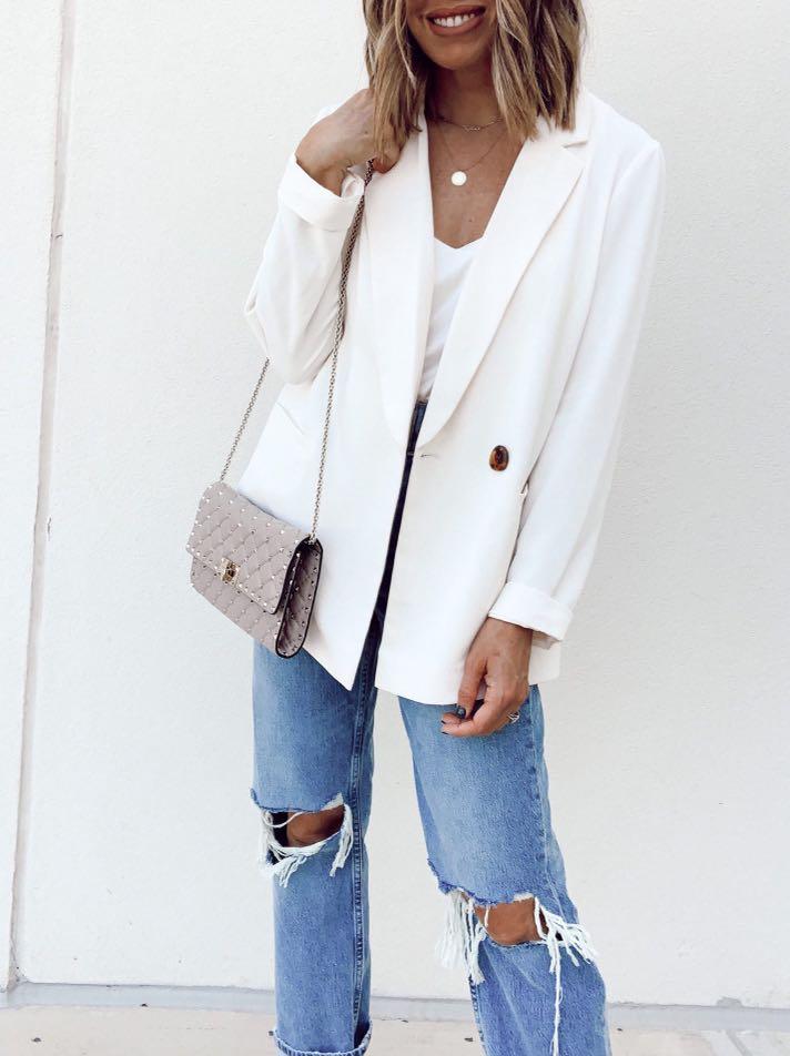 Topshop Ivory Blazer, Women's Fashion