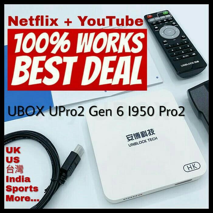 UnBlock TV Box UBOX UPRO2 Gen 6 安博盒子PRO2第六代, 手提電話, 平板