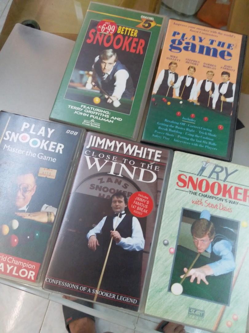 桌球教學錄影帶snooker VHS 戴維斯亨特利韋占美Stephen Hendry Jimmy