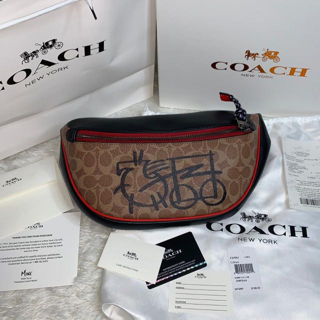 Waist bag store coach pria original