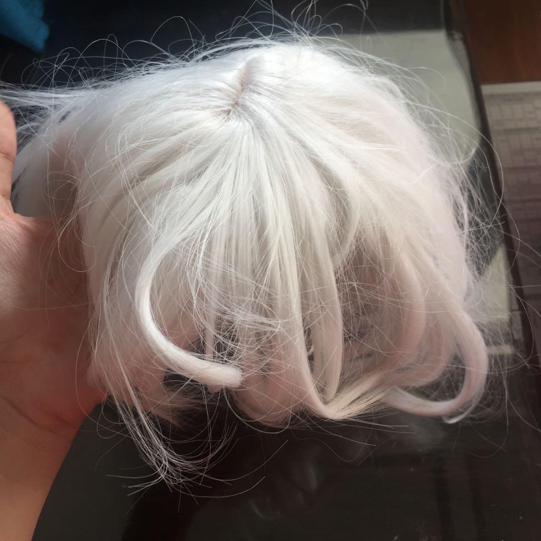  Wig  rambut  putih  pendek Fesyen Wanita Aksesoris di Carousell