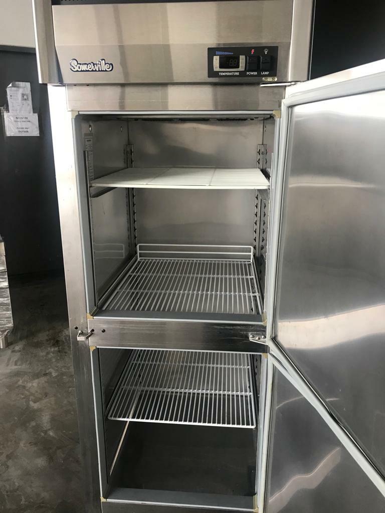 2 Door Upright Chiller Fridge Commercial Kitchen equipment TV