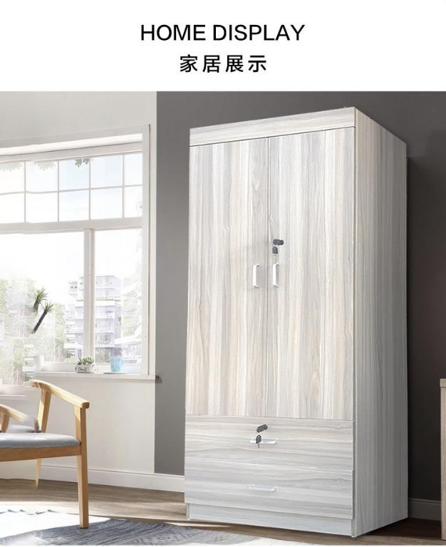 2 Doors Wardrobe Drawers Free Delivery Furniture Shelves Drawers On Carousell