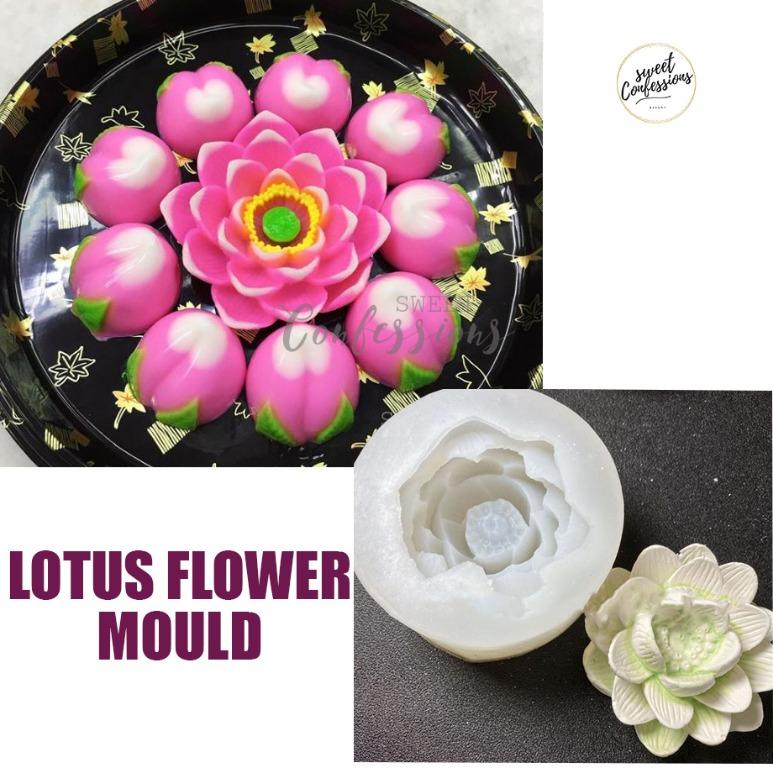 3d Lotus Flower Silicone Mould Jelly Art Or Cake Decorating Mold Mooncake Mold Home Appliances Kitchenware On Carousell