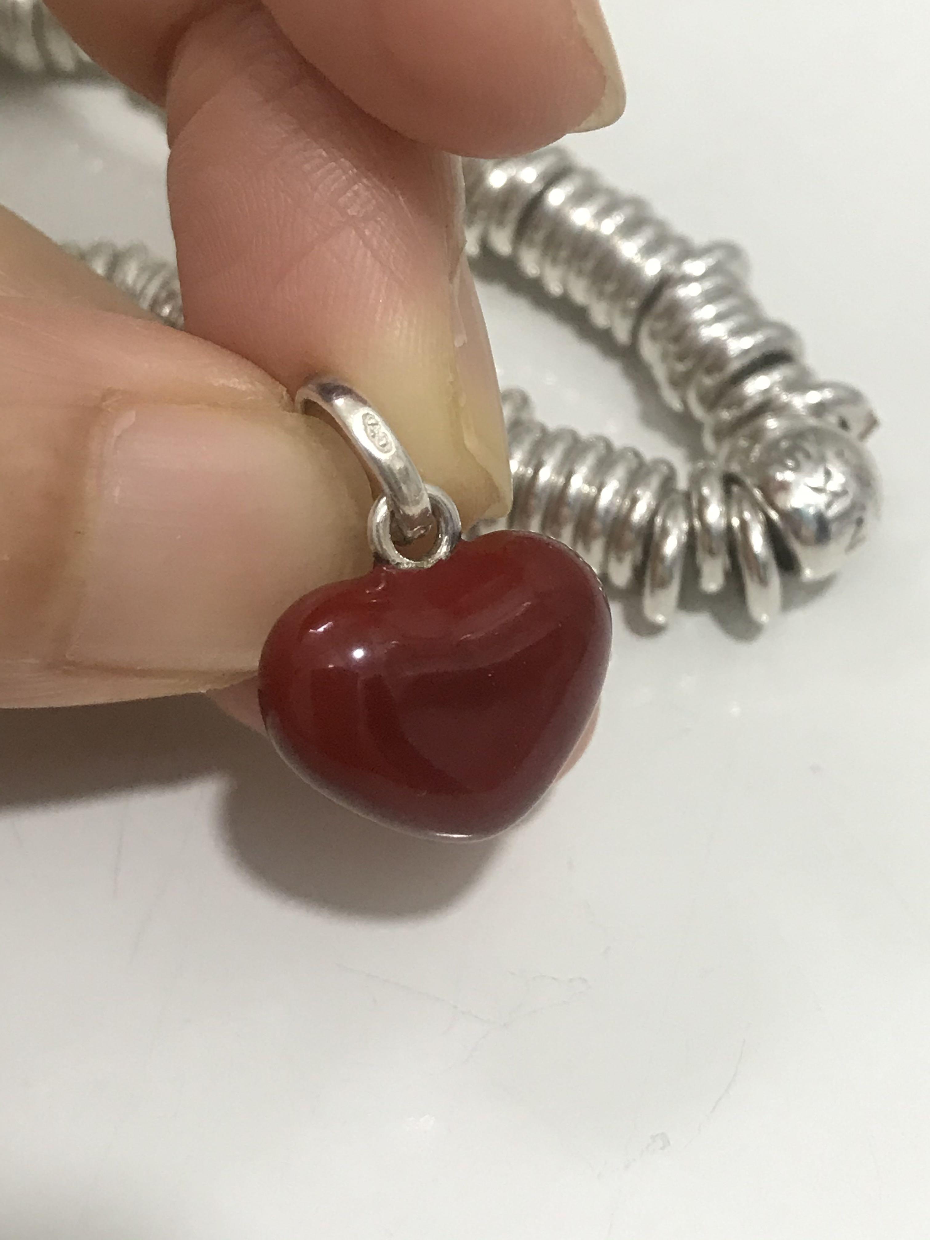 Links of london red heart charm on sale