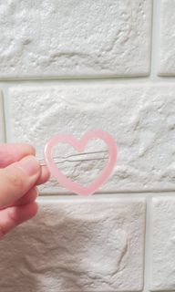 半透心型髮夾 #decsale64240752083203110