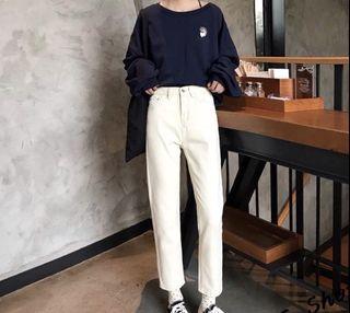 全新🇰🇷韓版牛仔白褲