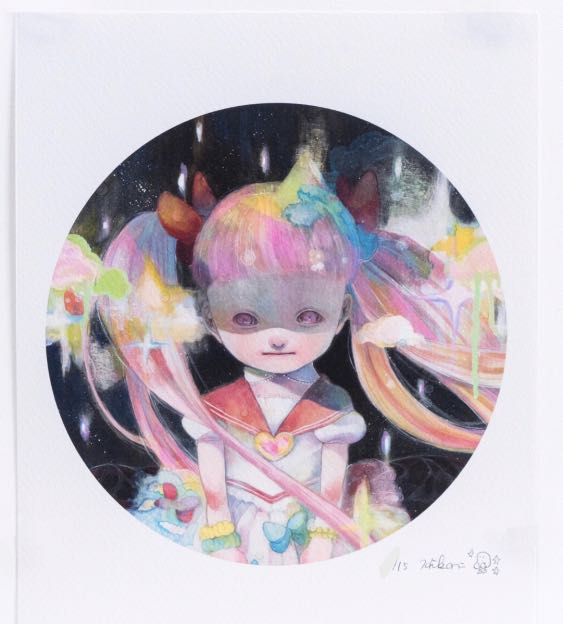 下田光 限量15版14年作品 令人快樂的魔法 親筆簽名art Print 手作 自家設計 藝術品 Carousell