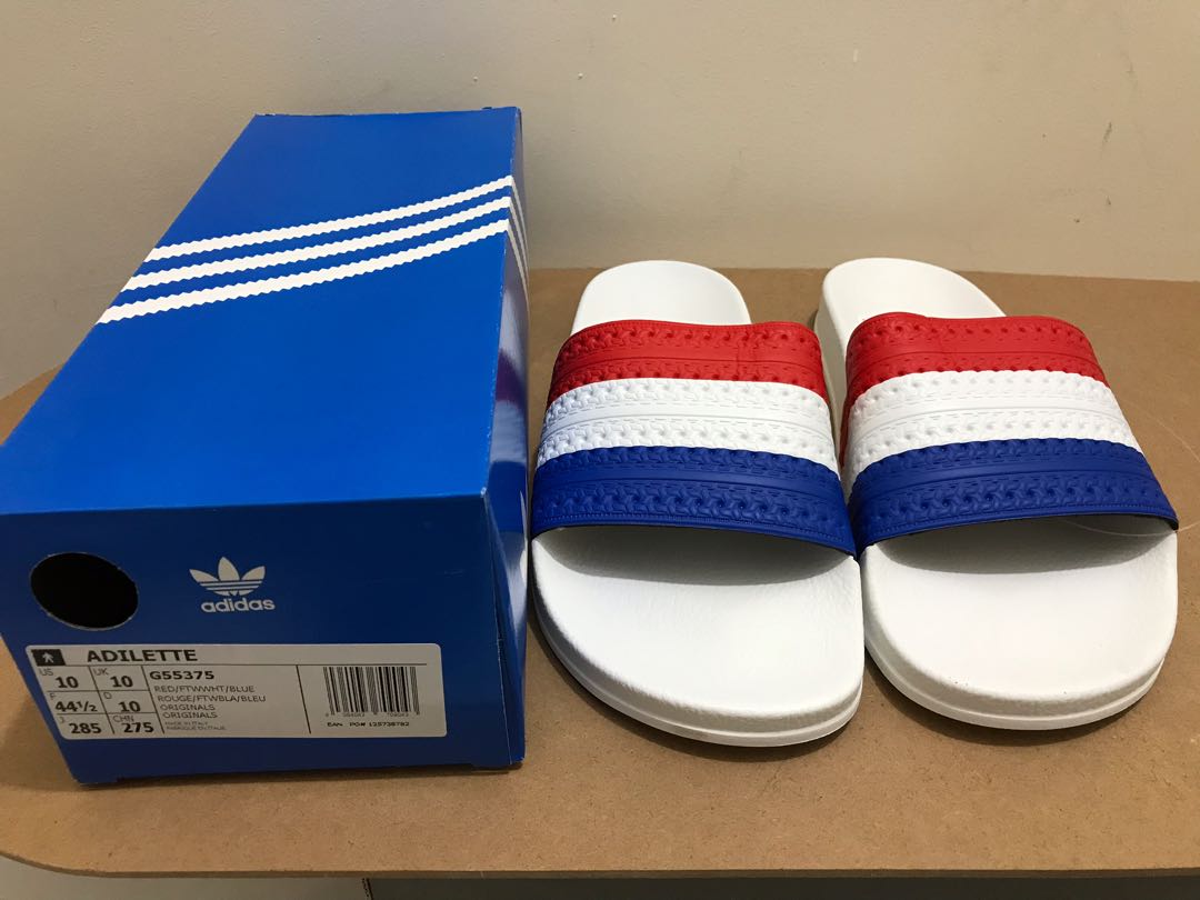 Adidas Adilette France Flag US10 Men s Fashion Footwear