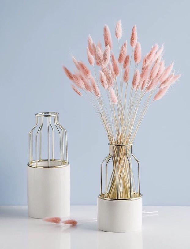 AESTHETIC CERAMIC FLOWER VASE HOME DECOR, Furniture & Home Living, Home