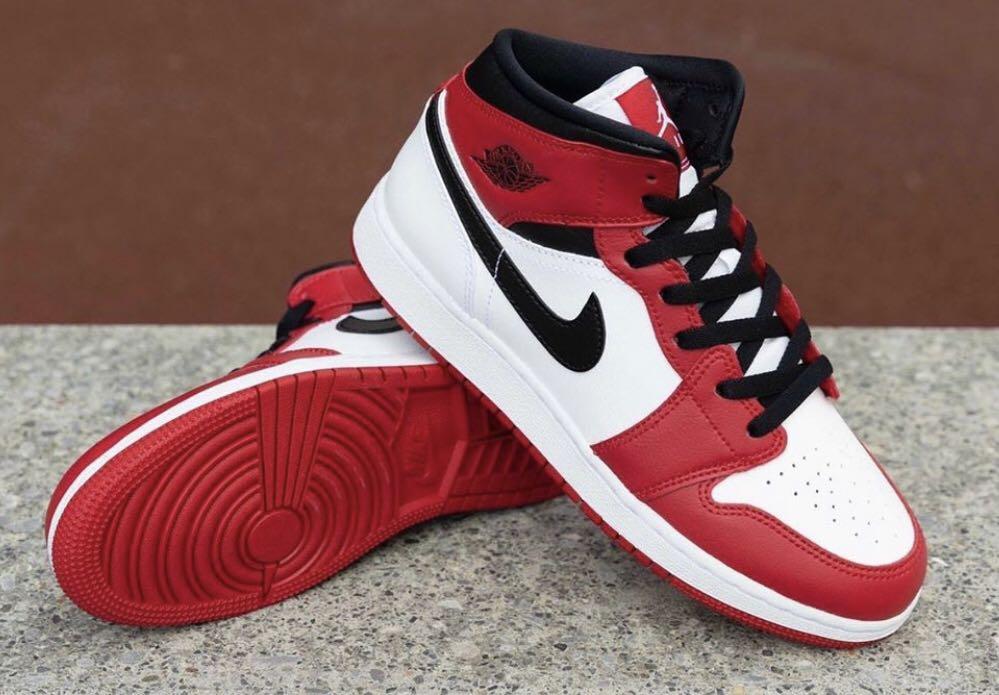 Air Jordan 1 Mid Chicago GS, Men's