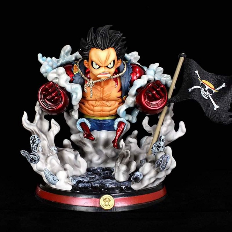 Anime One Piece Gk Chibi Gear Four 4 Monkey D Luffy Statue Toy Hobbies Toys Toys Games On Carousell