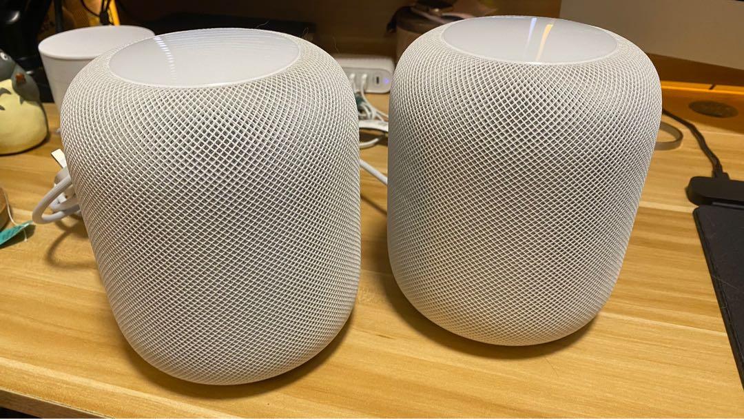 Apple HomePod white x2, 手提電話, 智能穿戴裝置及智能手錶- Carousell