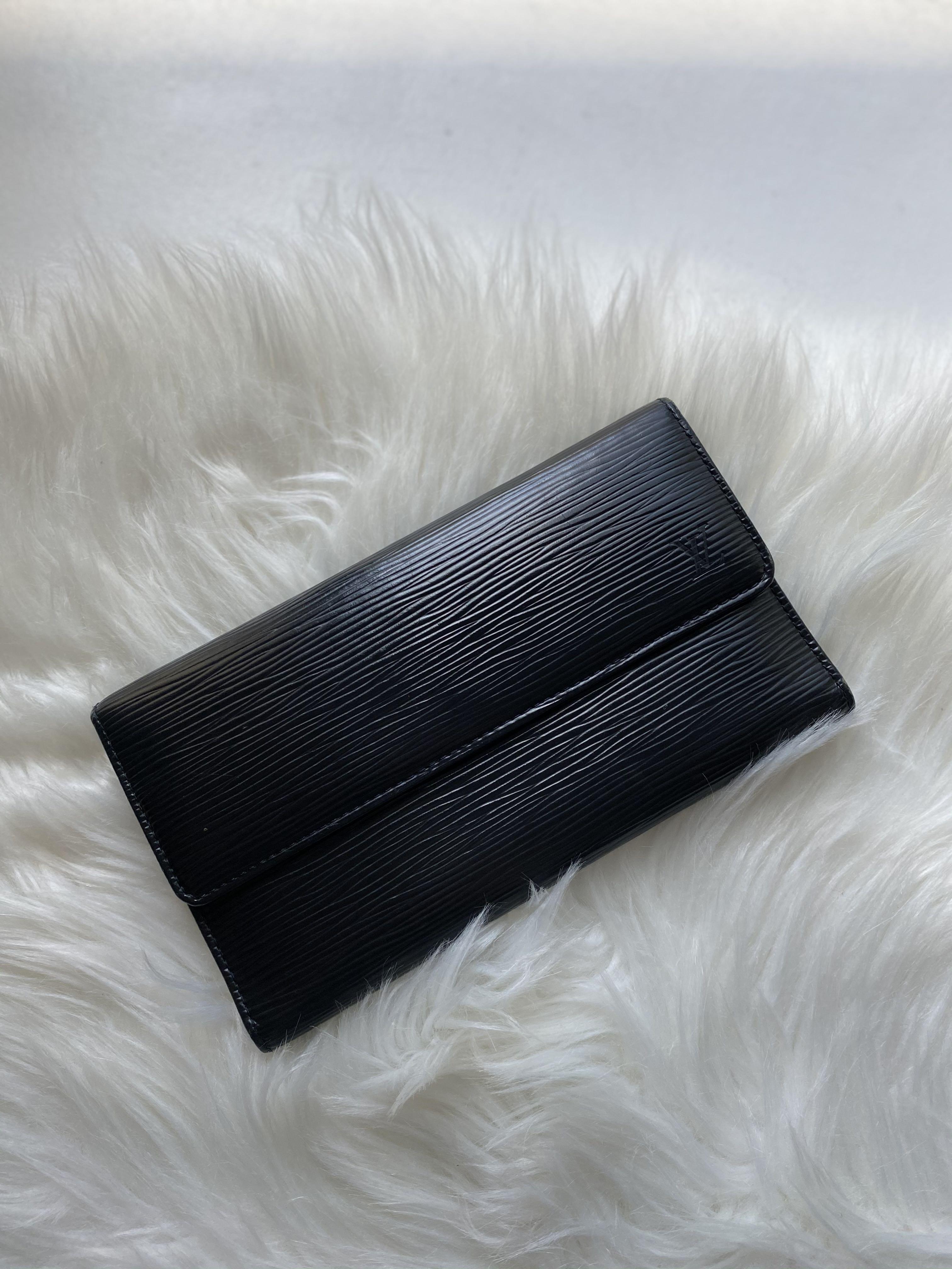Authentic Louis Vuitton Epi Mustard trifold wallet, Luxury, Bags