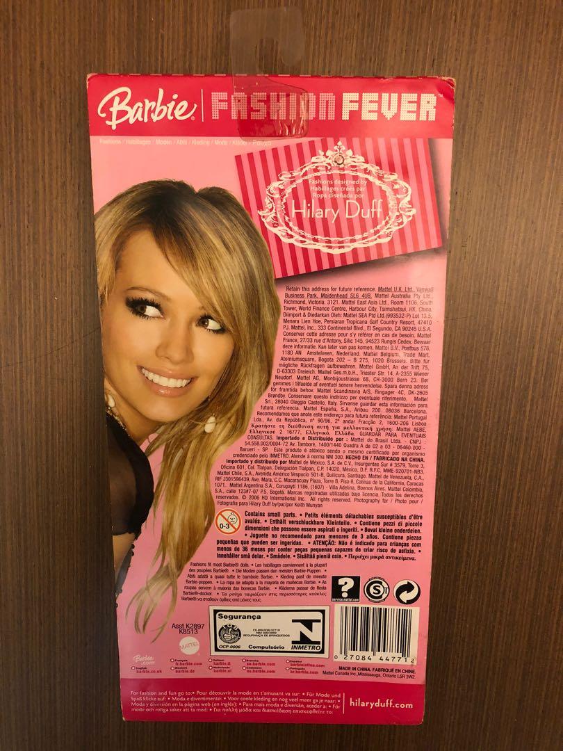Barbie fashion fever hilary duff store