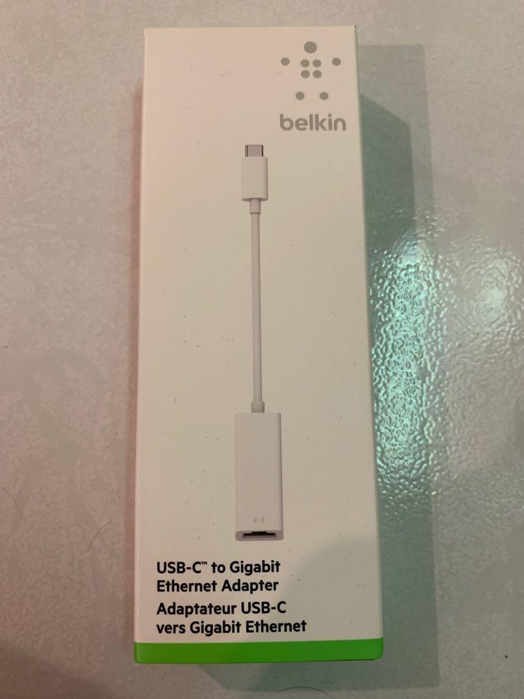 Belkin Usb C To Gigabit Ethernet Adapter Mobile Phones Tablets Mobile Tablet Accessories Mobile Accessories On Carousell